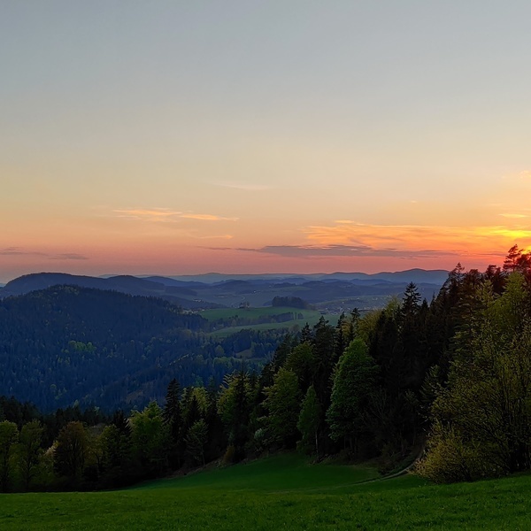 Abendstimmung, Sonnenuntergang, Landschaftsblick