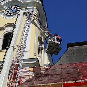 Pressekonferenz und Segnung Basilikadach